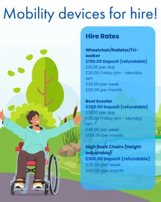 Keep moving with Walkwel 💙
We offer mobility devices for hire – including wheelchairs, rollators, and scooters – to help you get around with confidence.📍 Visit us in Stevenage or Letchworth
📞 Or give us a call:
• Letchworth: 01462 682526
• Stevenage: 01438 218222Pop in or call today to inquire – we’re happy to help you find the right support ♿✨