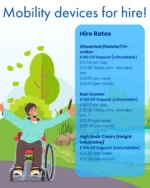 Keep moving with Walkwel 💙
We offer mobility devices for hire – including wheelchairs, rollators, and scooters – to help you get around with confidence.📍 Visit us in Stevenage or Letchworth
📞 Or give us a call:
• Letchworth: 01462 682526
• Stevenage: 01438 218222Pop in or call today to inquire – we’re happy to help you find the right support ♿✨
